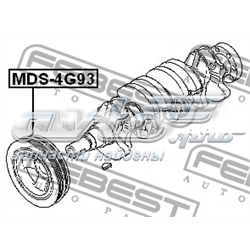 Демпфер колінвалу MDS4G93 FEBEST