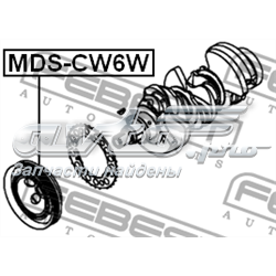 Купить MDSCW6W Febest Шкив-демпфер коленвала