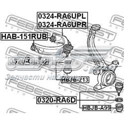 Сайлентблок верхнего рычага передней подвески Febest HAB151RUB цена, от 10.72 USD