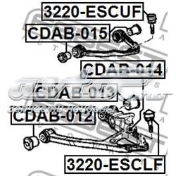 CDAB015 Febest Сайлентблок верхней передней подвески