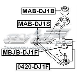 Кульова опора, нижня 0420DJ1F FEBEST