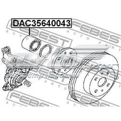 Подшипник ступицы DAC35640043 Febest