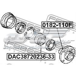 DAC3872023633 Febest Подшипник ступицы передней