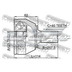 Купить 2110CA220 Febest Внешняя граната