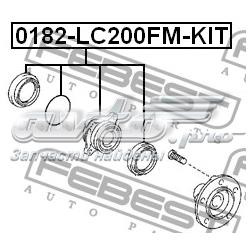 Комплект подшипника ступицы колеса Febest 0182LC200FMKIT цена, от 99.49 USD