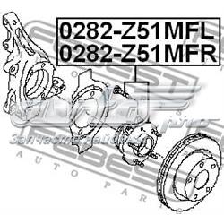 Передняя ступица 0282Z51MFR Febest