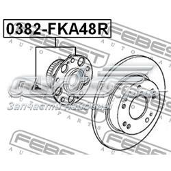 Ступица заднего колеса Febest 0382FKA48R