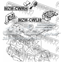 MZMCWRH Febest Правая подушка двигателя