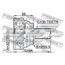 Купить 2310030 Febest Внешняя граната