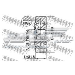 ШРУС внутренний передний левый Febest 2311T5