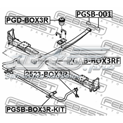 Сайлентблок серьги рессоры PGSB001 Febest