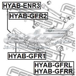 Сайлентблок поперечного заднего рычага Febest HYABGFR2
