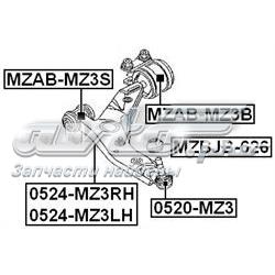 0524MZ3LH Febest Рычаг передней подвески нижний левый