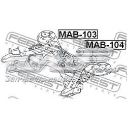 Bloco silencioso de viga traseira (de plataforma veicular) Mitsubishi Pajero V90
