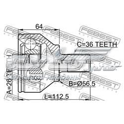 ШРУС наружный передний 2710S40II Febest