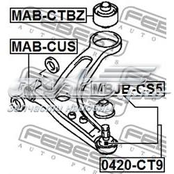 Сайлентблок переднего нижнего рычага Febest MABCTBZ