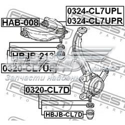 HBJBCL7D Febest Пыльник опоры шаровой нижней