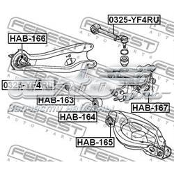 Сайлентблок заднего кулака Febest HAB167 цена, от 8.12 USD