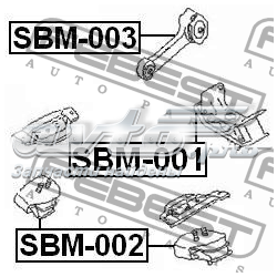 SBM001 Febest Задняя подушка двигателя