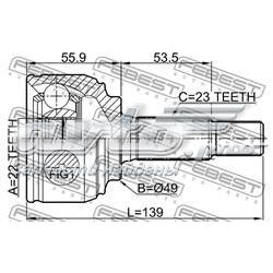 Граната колесная Febest 0210K12E цена, от 20.67 USD