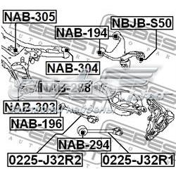 Сайлентблок задней балки NAB305 Febest