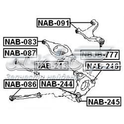 Сайлентблок заднего продольного рычага передний NAB086 Febest