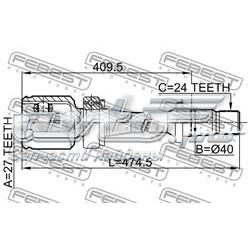 ШРУС внутренний правый 0111ACV30RH Febest