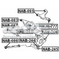 Silentblock de brazo de suspensión trasero superior NAB091 FEBEST