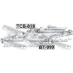 TCB019 Febest Подвесной подшипник кардана