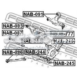 Сайлентблок тяги поперечной, задней подвески Febest NAB087 цена, от 5.08 USD