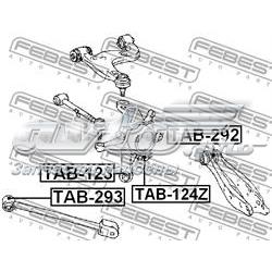 TAB-124Z Febest bloco silencioso do pino de apoio traseiro