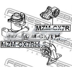 Правая подушка двигателя MZMCX7RH Febest