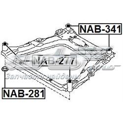 Сайлентблок (подушка) передней балки (подрамника) NAB341 Febest