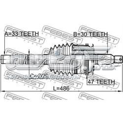 ШРУС наружный передний 0414KB4A47L Febest