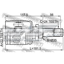 Купить FG3122620 Mazda Шрус внутренний левый