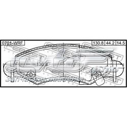 Колодки Febest 0701WRF цена, от 17.02 USD