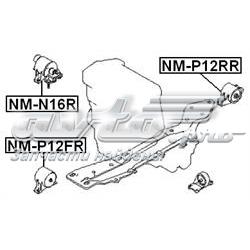 NMP12RR Febest Задняя подушка двигателя