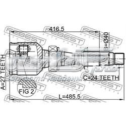 0111MCV30RH Febest Граната внутренняя передняя правая