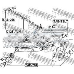 Barra transversal de suspensão traseira para Toyota Avensis (T25)