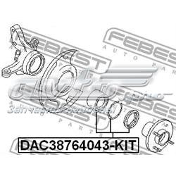 Подшипник ступицы DAC38764043KIT Febest