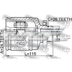 Внутренняя граната Febest 2211NS20RH