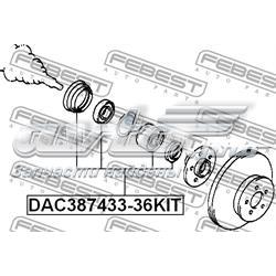 Ступичный подшипник передний Febest DAC38743336KIT