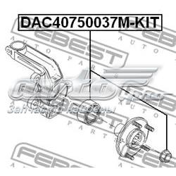 Подшипник ступицы DAC40750037MKIT Febest