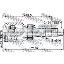 ШРУС внутренний правый 0111ACA38RH Febest