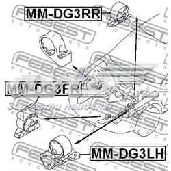 Левая подушка двигателя MMDG3LH Febest