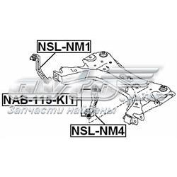 Кронштейн передней балки Febest NSLNM4