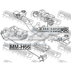 Подушка двигателя Febest MMH66RR