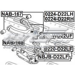 Нижняя шаровая опора Febest 0220D22LF