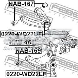 0220WD22LF Febest Палец шаровой нижний