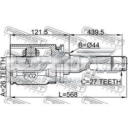 ШРУС внутренний правый 1911E70RH Febest
